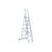 Алюминиевая трехсекционная лестница 3x7 ступеней СИБРТЕХ 97817