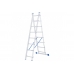 Алюминиевая двухсекционная лестница СИБРТЕХ 2х8 ступеней 97908