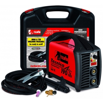 Сварочный аппарат Telwin TECNICA 190 TIG/MMA DC LIFT VRD + PLASTIC CASE + MMA/TIG KIT 816220