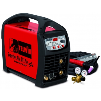 Сварочный аппарат TELWIN SUPERIOR TIG 251 DC-HF/LIFT VRD 400V + TIG ACC 816116