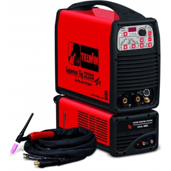 Сварочный аппарат Telwin SUPERIOR TIG 322 AC/DC HF/LIFT AQUA + TIG ACC 816131